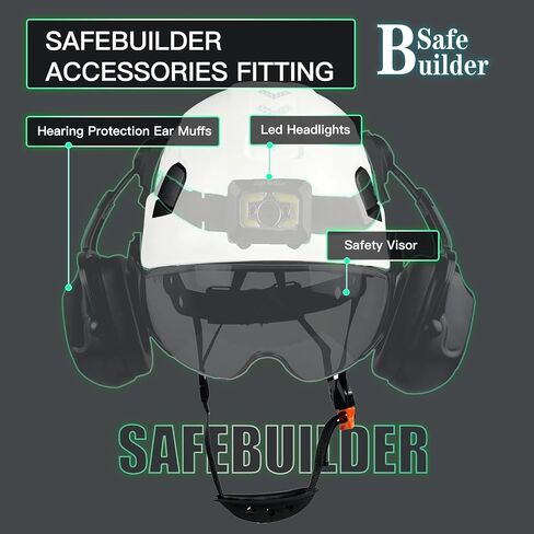 CR06 Construction Safety Helmet ABS Hard Hat Adjustable Ventilation System Hardhats Industrial Work Head Protection for Men Certified ANSI/ISEA Z89.1 in Kuwait