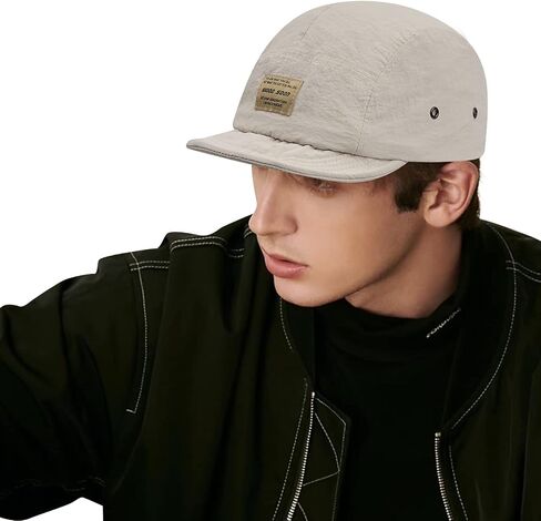 Clakllie Trucker Cap 5 Panel Baseball Caps Short Brim Dad Hats Flat Bill Caps Casual Running Cap Sun Hat Short Cadet Cap in Saudi Arabia