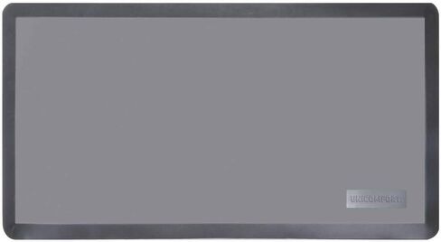 UniComfort, Anti-Fatigue 100% PU Fitness Mat, Skipping Jump Rope, Exercise Mat, Smooth Surface (Grey, 26x48x0.625) in Saudi Arabia
