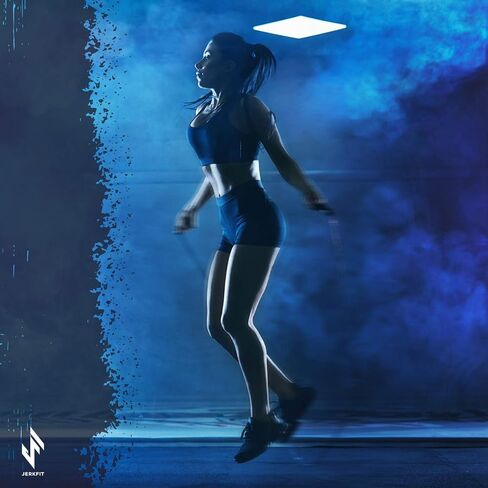 حبل سرعة JerkFit Omega، حبل القفز فائق السرعة للتدريب المتقاطع، WODs، تدريب الملاكمة MMA، قابل للتعديل بالكامل بدون أدوات، يأتي مع حقيبة حمل in Saudi Arabia