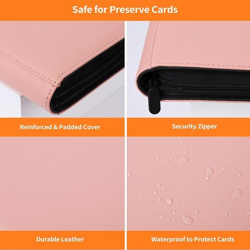 Trading Card Binder 4 Pocket,Card Collection Binder with 160 Side Loading Pockets,TCG Card Album Folder Fit for MTG,Yugioh & Baseball Football Sports Cards,Black in Saudi Arabia