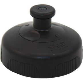 Sigg 3 Stage Sports Top Black Screw Cap (One Size), Spare Cap Water Bottle, Leak-Proof Plastic Bottle Cap for Sports Bottles