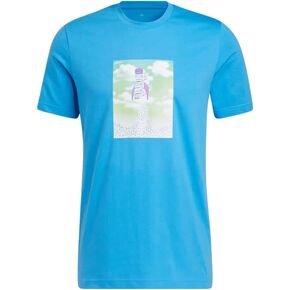 adidas Boost Rocket Graphic Tee Men's, Blue, Size 3XL