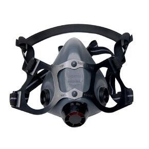 NORTH Honeywell Home North 7700 Series Niosh-Approved Half Mask Silicone Respirator, Large (770030L), Black