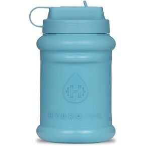 زجاجة مياه HydroJug Mini سعة 32 أونصة - آمنة للاستخدام في غسالة الأطباق - بلاستيك متين خالٍ من مادة BPA قابل لإعادة الاستخدام مع مقبض مدمج وحلقة حمل - سدادة مانعة للتسرب - إبريق Hydro Jug Mini رائع للأطفال والكبار in Kuwait