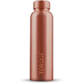 Torque - Pure Copper Water Bottle (32 OZ/1 Liter) | Heavy Duty & Leak-Proof Authentic Ayurvedic Copper Bottle | Lower Your Sugar Intake And Enjoy The Health Benefits Immediately