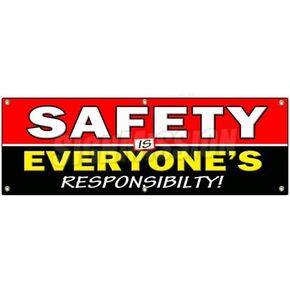 72" Safety is Everyone's Responsibility Banner Sign Worker OSHA Workplace