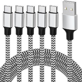 iPhone 16 Charger iPhone 15 Fast Charging, 5 Pack 3 ft Apple MFi Certified USB-C Nylon Braided Cable Carplay Data Sync Fast Charging Cord Compatible with iPhone 16/16pro/15/15 Pro Max, Airpods, iPad