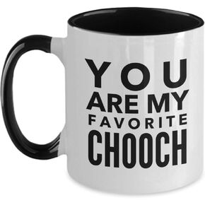 Italian Chooch Mug For Him Men Italian Husband Dad Father Father's Day Nonno Brother Friend, You Are My Favorite, Funny Gift Two Tone Ceramic 11oz Coffee Or Tea Cup