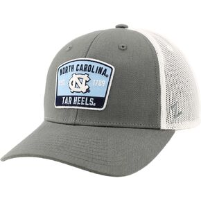 ZHATS Standard NCAA Officially Licensed Snapback Hat Big Rig Patch Smoke White Switchback, Grey, One Size