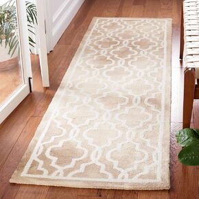 SAFAVIEH Dip Dye Collection 2'3" x 6' Beige/Ivory DDY539G Handmade Moroccan Watercolor Premium Wool Runner Rug
