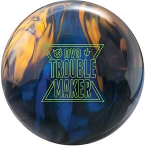 Bowlerstore Products DV8 PRE-DRILLED Trouble Maker Pearl Bowling Ball - Blue/Black/Gold 13lbs