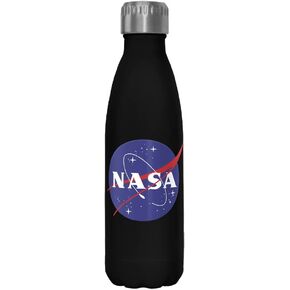 Fifth Sun NASA Logo 17 oz Stainless Steel Water Bottle, 17 Ounce, Multicolored