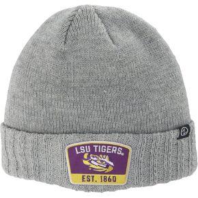 ZHATS Standard NCAA Officially Licensed Beanie Hat Ranger Patch Switch Light Grey, One Size