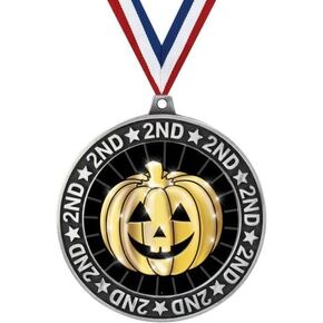 Crown Awards 2.75" 2nd Place Pumpkin Shadow Medal