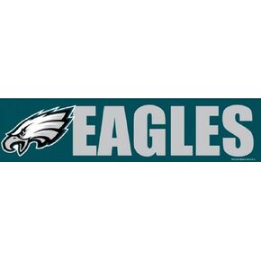 WinCraft NFL Philadelphia Eagles WCR13384113 Bumper Strip, 3" x 12"