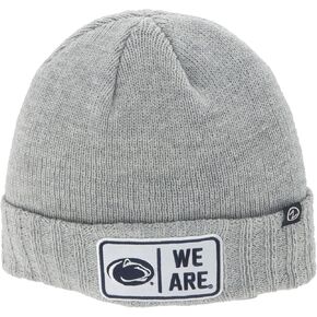 ZHATS Standard NCAA Officially Licensed Beanie Hat Ranger Patch Defer Light Gray, Grey, One Size