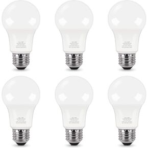 PARTPHONER A19 LED Light Bulb, 100 Watt Equivalent LED Bulbs, 13W Daylight White 5000K, 1500LM, E26 Standard Base Non-Dimmable White LED Light Bulb, CRI 85+, 4-Pack