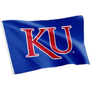 Desert Cactus The University of Kansas Flag Jayhawks KU Flag Banners 100% Polyester Indoor Outdoor 3x5 feet Flags (Style 3)