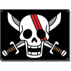 One Piece Red Haired Pirates Shank's Flag