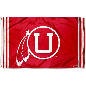 College Flags & Banners Co. Utah Vintage Retro Throwback 3x5 Banner Flag