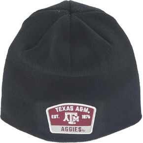 ZHATS NCAA مرخصة رسميًا من Beanie Edge Patch Switchback باللون الأسود