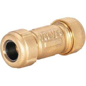 Eastman Short Pattern Compression Coupling, 3/8 Inch IPS x 1/2 Inch Copper, 3 Inch Length, 20521LF