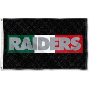 WinCraft Las Vegas Raiders Mexico Mexican Colors Flag Outdoor Indoor 3x5 Foot Banner