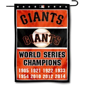 WinCraft San Francisco Giants 8-Time World Series Champions Double Sided Garden Flag