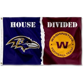 WinCraft Baltimore and Washington House Divided Flag Rivalry Banner