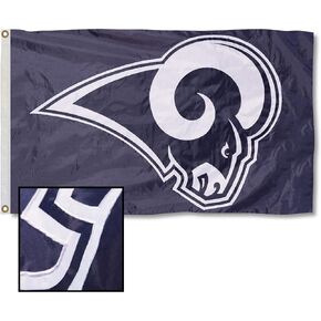 WinCraft Los Angeles Rams Blue and White Embroidered Nylon Flag