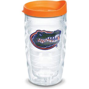 Tervis Made in USA Double Walled University of Florida Gators Insulated Tumbler Cup Keeps Drinks Cold & Hot, 10oz Wavy, Gator