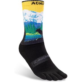 Toe Socks For Men & Women Athletic Running Crew Five Finger Socks Funny Hiking Socks