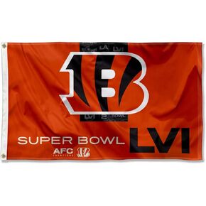 Cincinnati Bengals AFC Super Bowl LVI Bound 3x5 Flag
