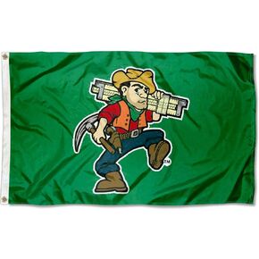 College Flags & Banners Co. Missouri S&T Miners Joe Miner Mascot Flag