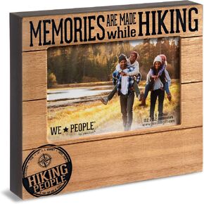 Pavilion Gift Company Motocross Makes Life Better Horizontal 6.75" x 7.45" MDF Self-Standing Picture Frame, 4" x 6" Photo Holder, Brown & Black