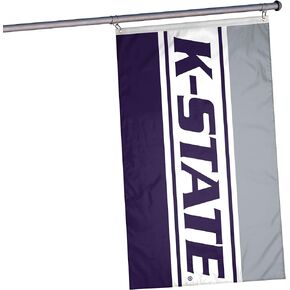 FOCO NCAA Kansas State Wildcats Unisex Double Sided 3' x 5' Team Logo Horizontal Flag, Horizontal 3' x 5', One Size