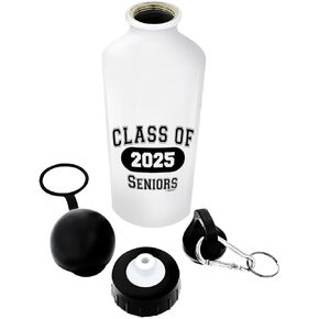 هدايا التخرج من ThisWear فئة 2025 هدية التخرج لكبار السن زجاجة مياه من الألومنيوم سعة 18 أونصة مع مشبك وقمة رياضية in Kuwait