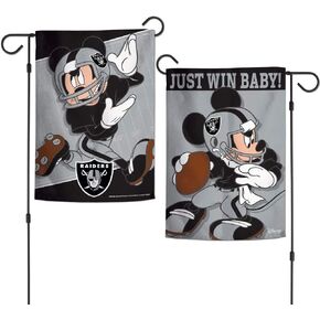 Wincraft NFL Oakland Raiders 12x18 Garden Style 2 Sided Flag, One Size, Team Color