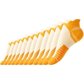Women Ankle Socks Athletic Running Socks Anti-blister Cushioned Compression Socks No Show Low Cut Socks 6-Pairs