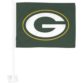 FANMATS 41657 Green Bay Packers Car Flag 2-pk