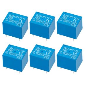 10pcs PCB Power Relay JQC-3F(T73), DC 3V Coil, 7A 240VAC, SPDT, 5 Pins (10)