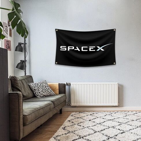 American Space flags 3x5 FT Logo Flag, Indoor Outdoor Decor Banner With 4 Brass Grommets Sign Flags (as14) in Saudi Arabia