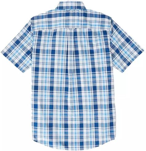 قميص منسوج بأكمام قصيرة للرجال من Chaps (الولايات المتحدة، ألفا، كبير، عادي، عادي، أبيض) in Kuwait