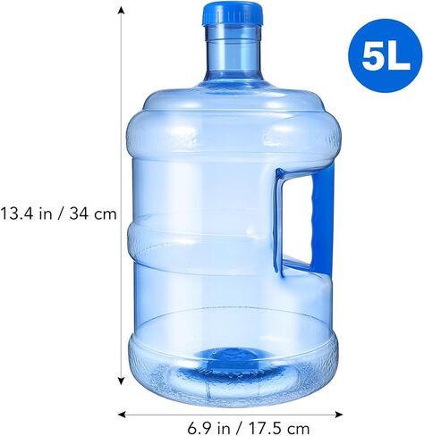 1.3 Gallon Water Jug, Water Bottle 1.3 Gallon, Reusable Leakproof Plastic Water Jug with Handle Large Capacity Handheld Water Jug for Home Gym Outdoor Hiking 5 Gallon Water in Kuwait
