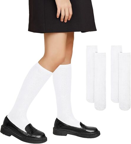 Zando Youth Soccer Socks School Knee High Tube Sport Socks Softball Baseball Socks for Kids Girls Boys 2 Pairs in Saudi Arabia