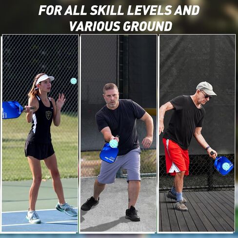 Pickleball Balls, 4/12 Pack 40 Holes Outdoor Pickleball Balls, Perfectly Balanced, High Elasticity and Durable Pickleballs for Beginners and Professional in Saudi Arabia