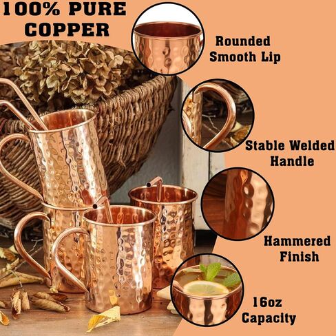 Copper Water Bottle 32 oz Hammered Vintage Design Handcrafted Set Of 2 Ayurvedic Copper Vessel For Drinking Water Bottle Travel Water Bottle for Gym, Office, Hiking, Outdoor Hammered Water Vessel in Saudi Arabia