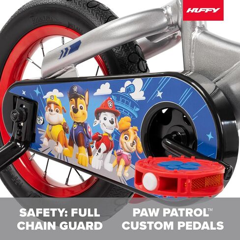 Huffy Paw Patrol Kids' Bikes, Sizes 12/16 Inch, Beginner Rider, Multiple Designs and Color Options Available, Removable Training Wheels Included, Fun Paw Patrol Graphics in Kuwait