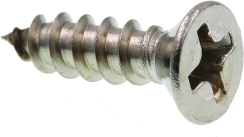 Prime-Line 9016187 Sheet Metal Screw, Self-Tapping, Flat Head Phillips, #6 X 1/2 in, Grade 18-8 Stainless Steel, Pack of 100 in Saudi Arabia